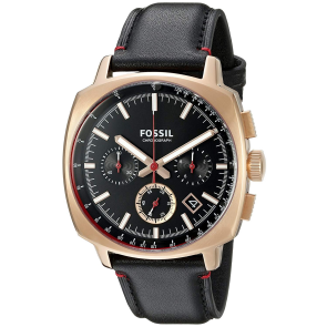 Bracelet de montre Fossil CH3008 Cuir Noir 20mm